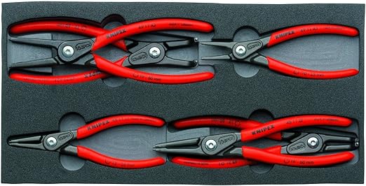 Knipex 6 Pc Circlip Pliers Set in Foam Tray
