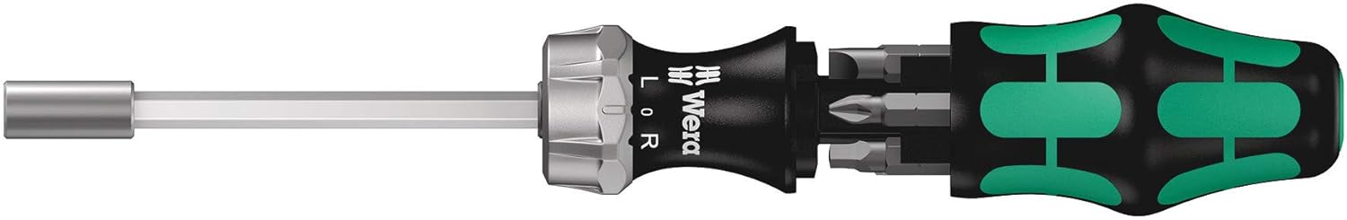 Tournevis à cliquet plat Wera Kraftform Kompakt 27 RA, tête 1/4"