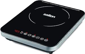 Salton Table de cuisson à induction portable avec écran LED et 8 réglages de température - 1800 W Modern Single - Noir