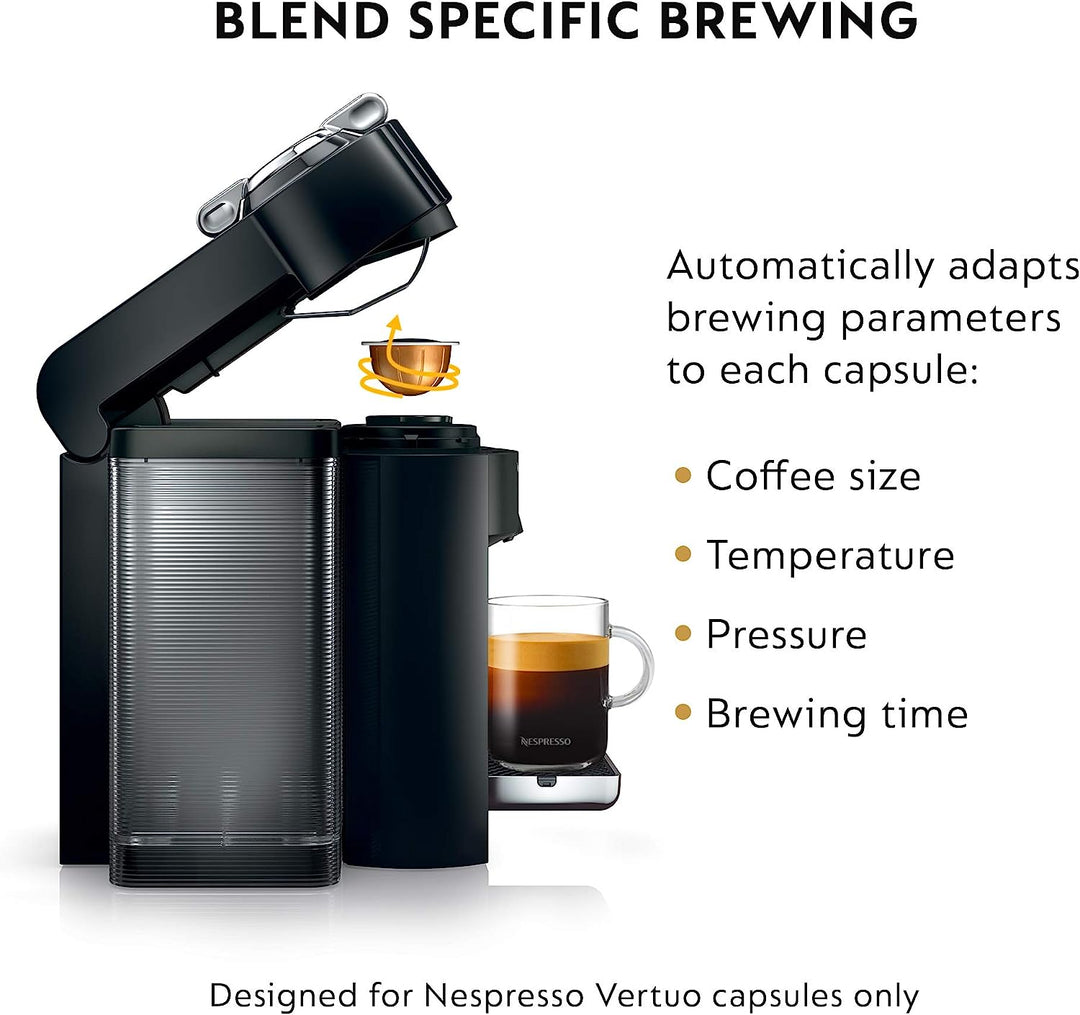 Nespresso Vertuo Coffee and Espresso Machine by De'Longhi - Piano Black