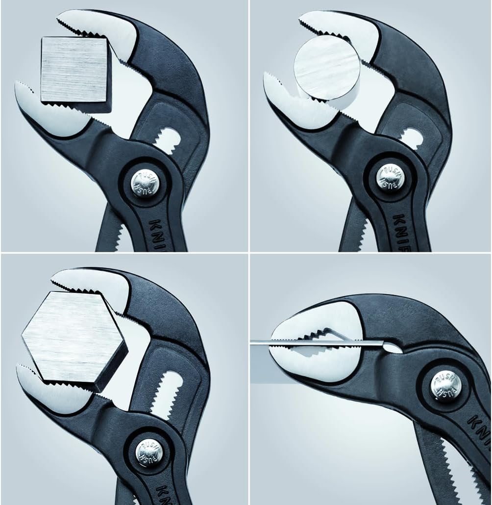 Knipex Cobra Set of 4 pieces including 1 cutting pliers and 1 spout clamp