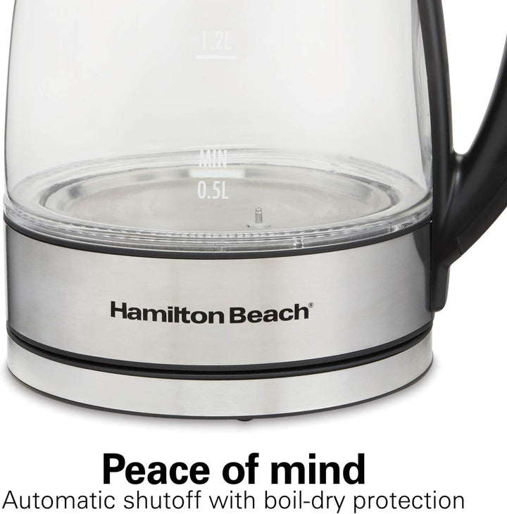 Hamilton Beach Electric Tea Kettle - Clear Glass