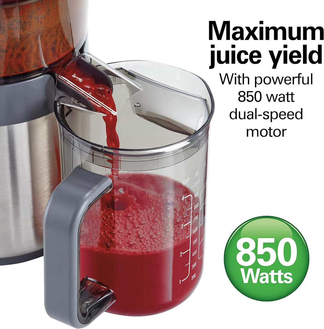 Hamilton Beach Juicer Machine with Centrifugal Extractor - Silver