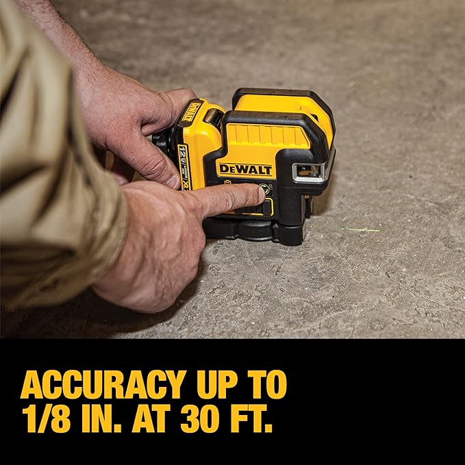 Laser à lignes croisées Dewalt 12 V - Vert