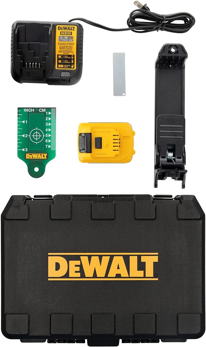 Laser à lignes croisées Dewalt 12 V - Vert
