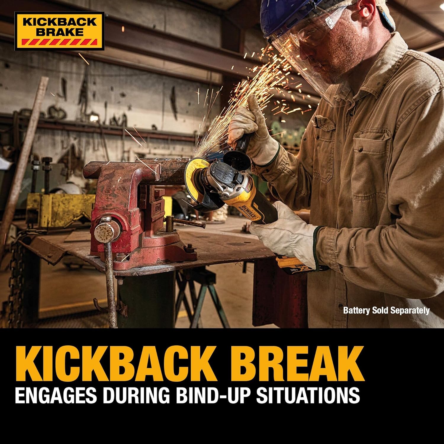 Dewalt Brushless 1.5Inch Angle Grinder
