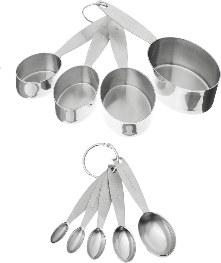 Cuisipro Measuring Cup and Spoon Set - Stainless Steel