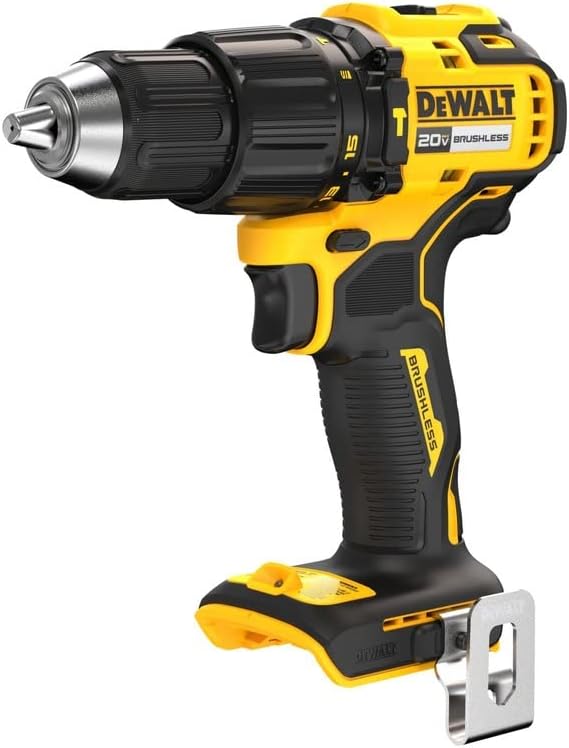 Dewalt 20V Max Brushless 1/2" Compact Cordless Hammer Drill with Ratcheting Chuck - Outil seul