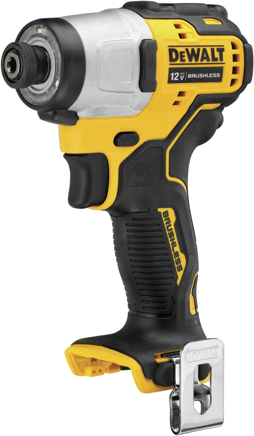 Dewalt 12V Brushless 1/4" Compact Cordless Impact Driver - Tool Only