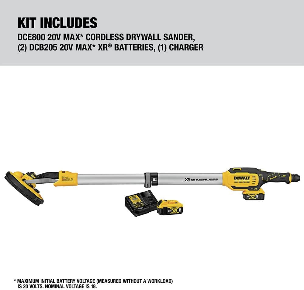 Dewalt 20V MAX Ponceuse sans fil pour cloisons sèches