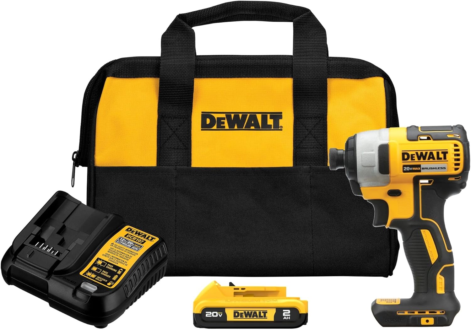 Dewalt 1/4 " 20V Max Impact Driver avec batterie et chargeur