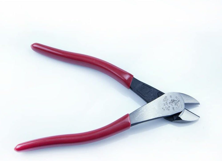 Klein Tools 8" Standard High-Leverage Diagonal Cutting Angled Head Pliers - Red