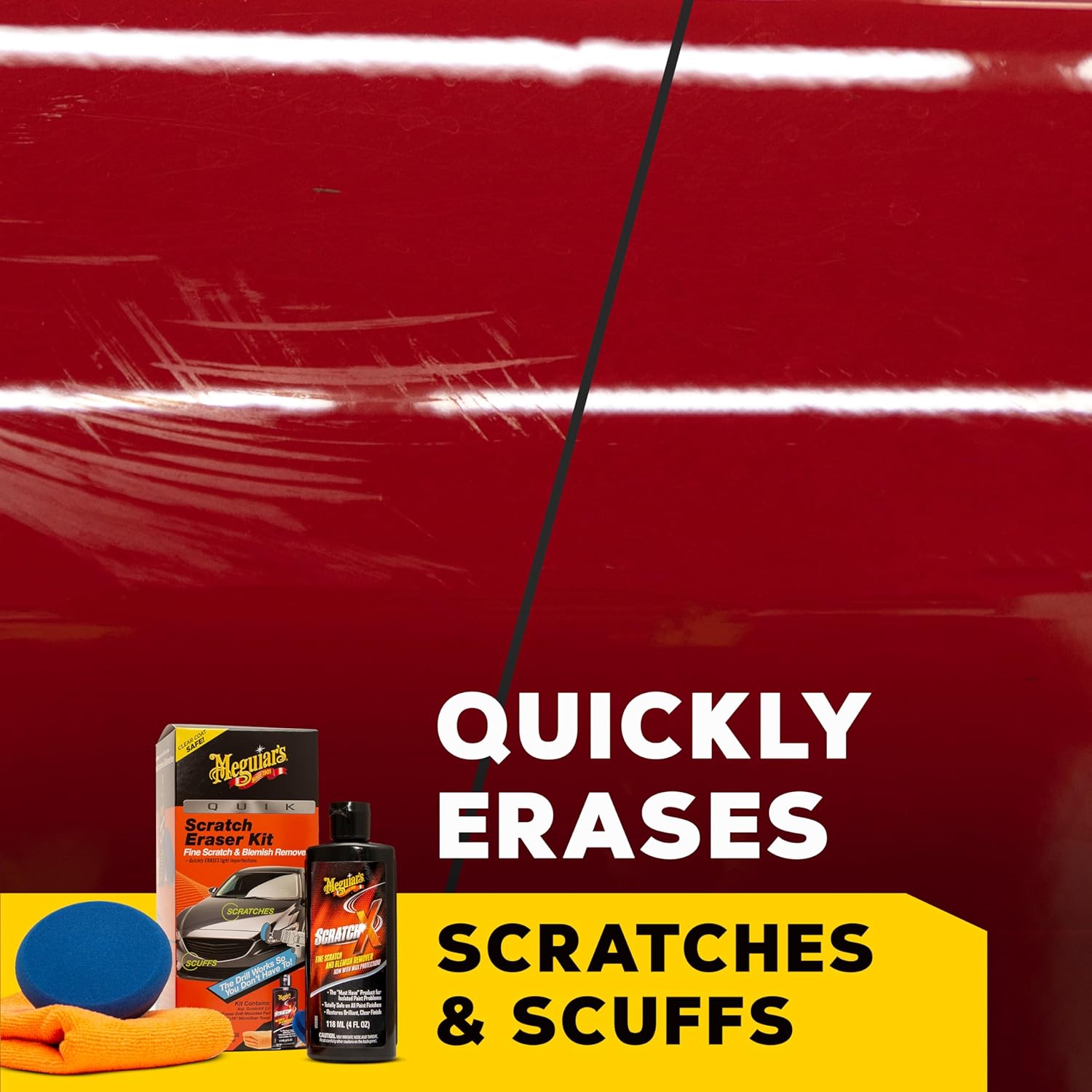 Meguiar's Quik Scratch Eraser Pad & Kit