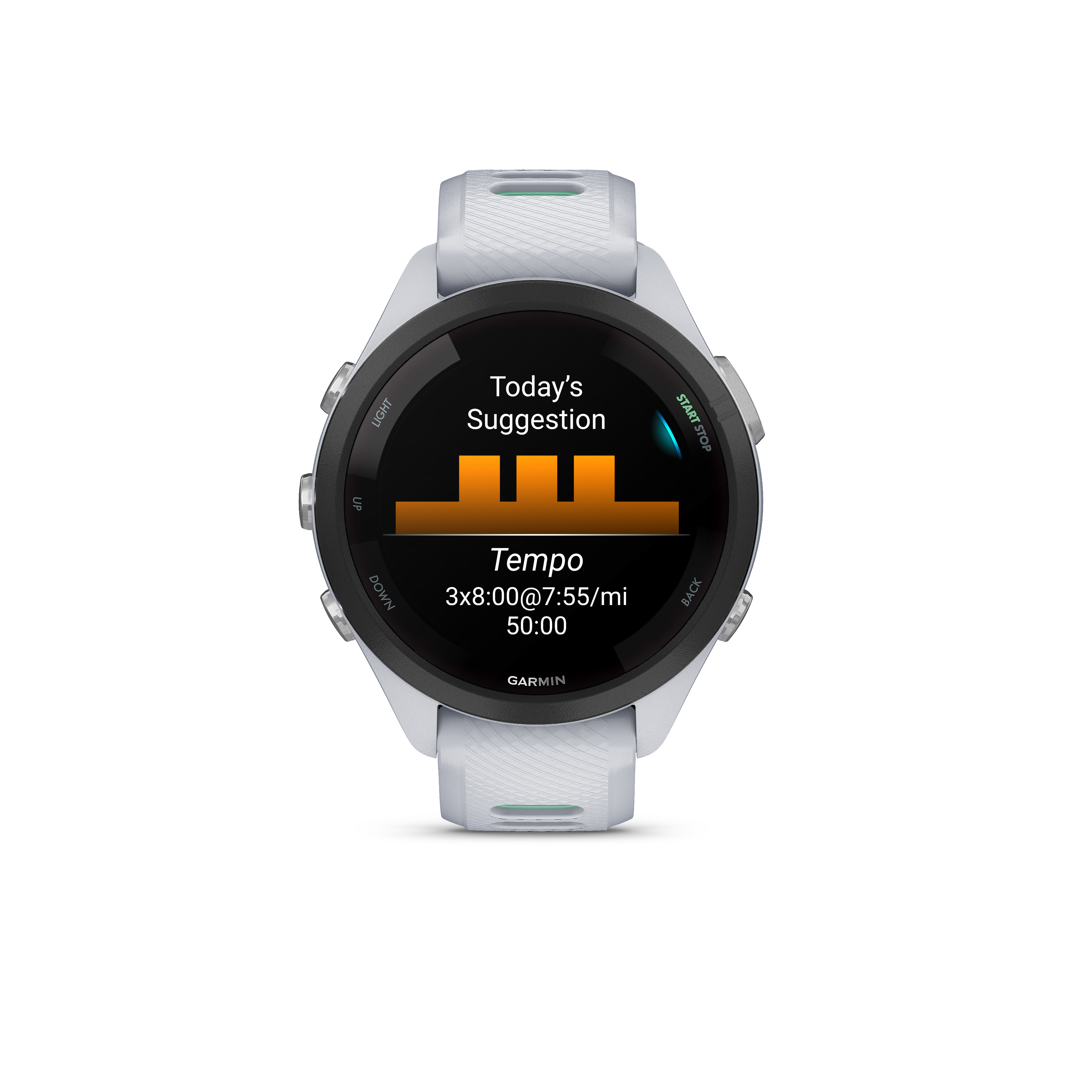 Garmin Forerunner265s Smartwatch - Whitestone & Neo Tropic