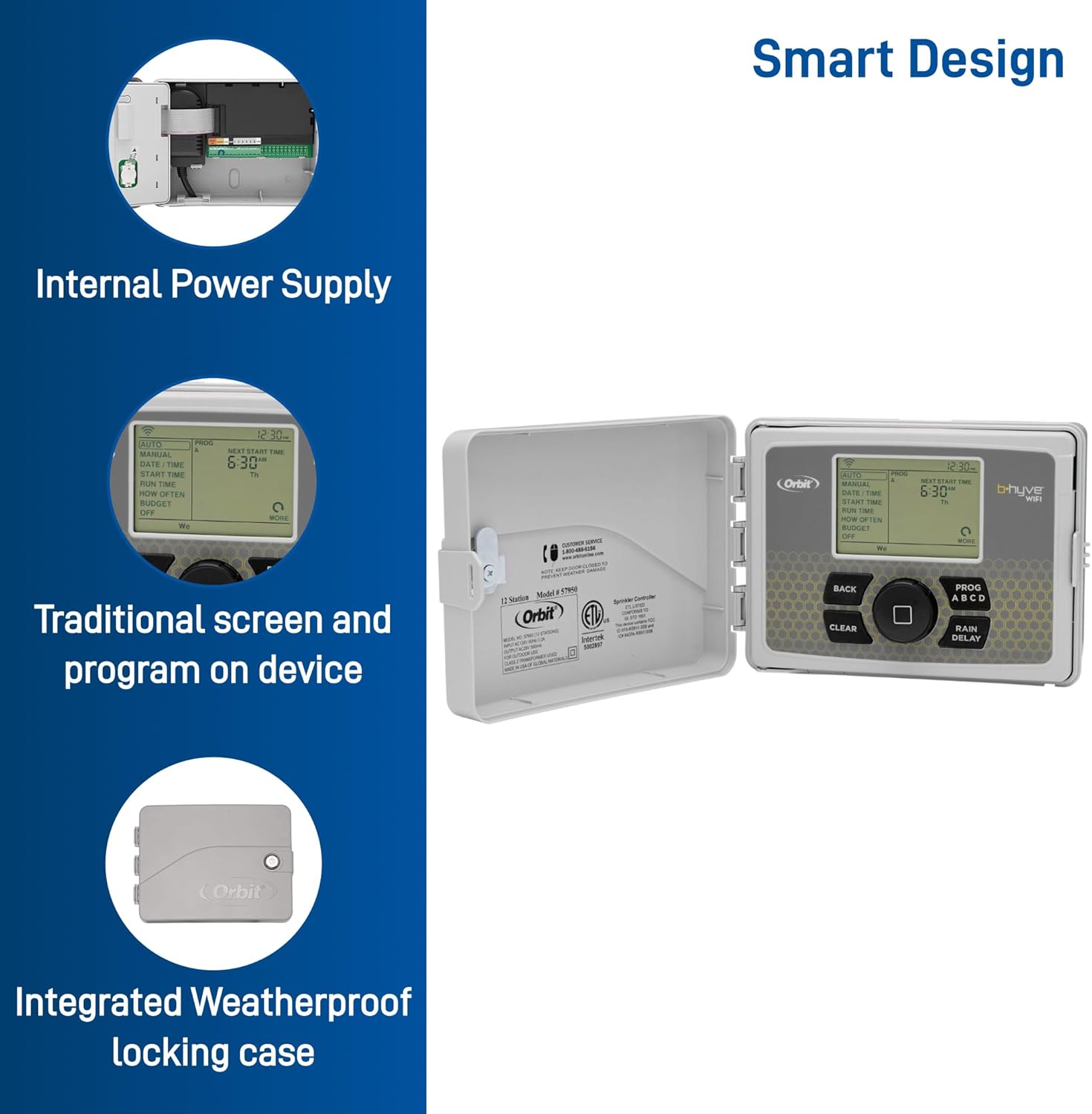 Orbit B-hyve Smart 12 Station Sprinkler System - Indoor / Outdoor