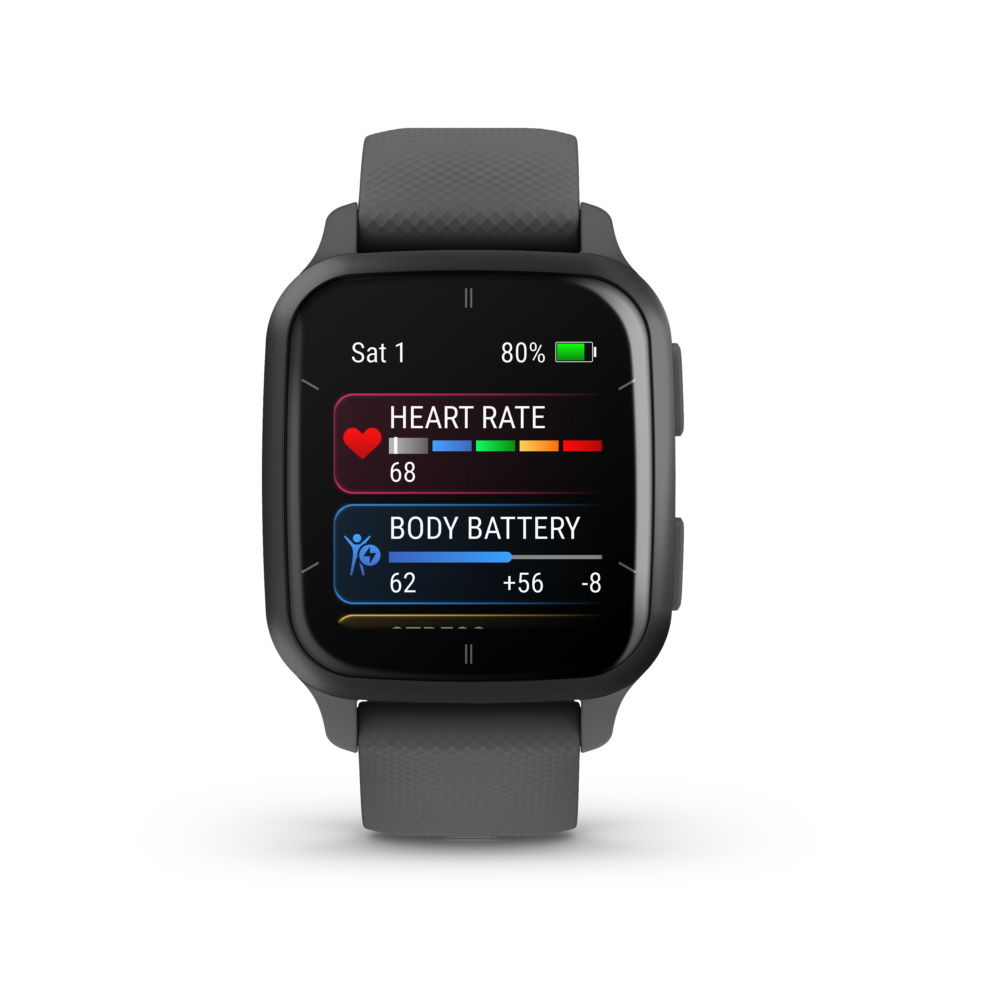 Garmin Venu Sq 2 GPS Smartwatch - Slate & Shadow Gray