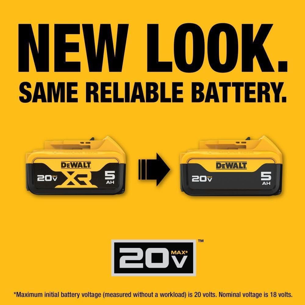 Batterie Dewalt 20V Max xr 5.0Ah Lithium Ion