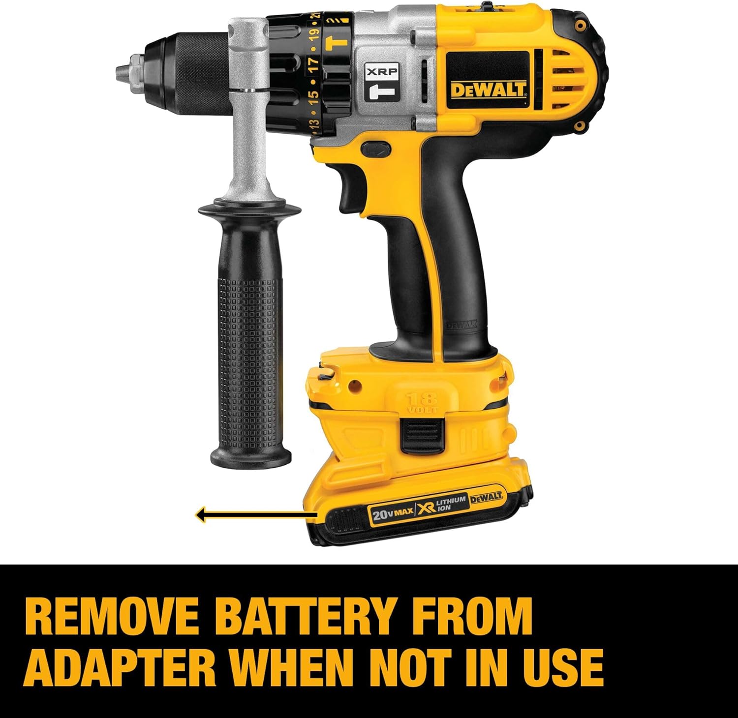 Kit adaptateur Dewalt 18v à 20v