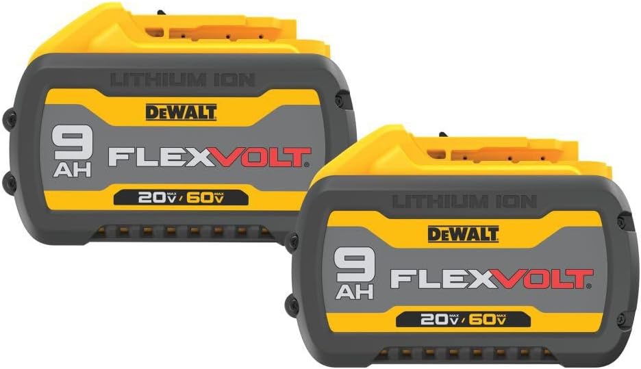 Batterie Dewalt 20V/60V Max Flexvolt 9.0Ah - Lot de 2
