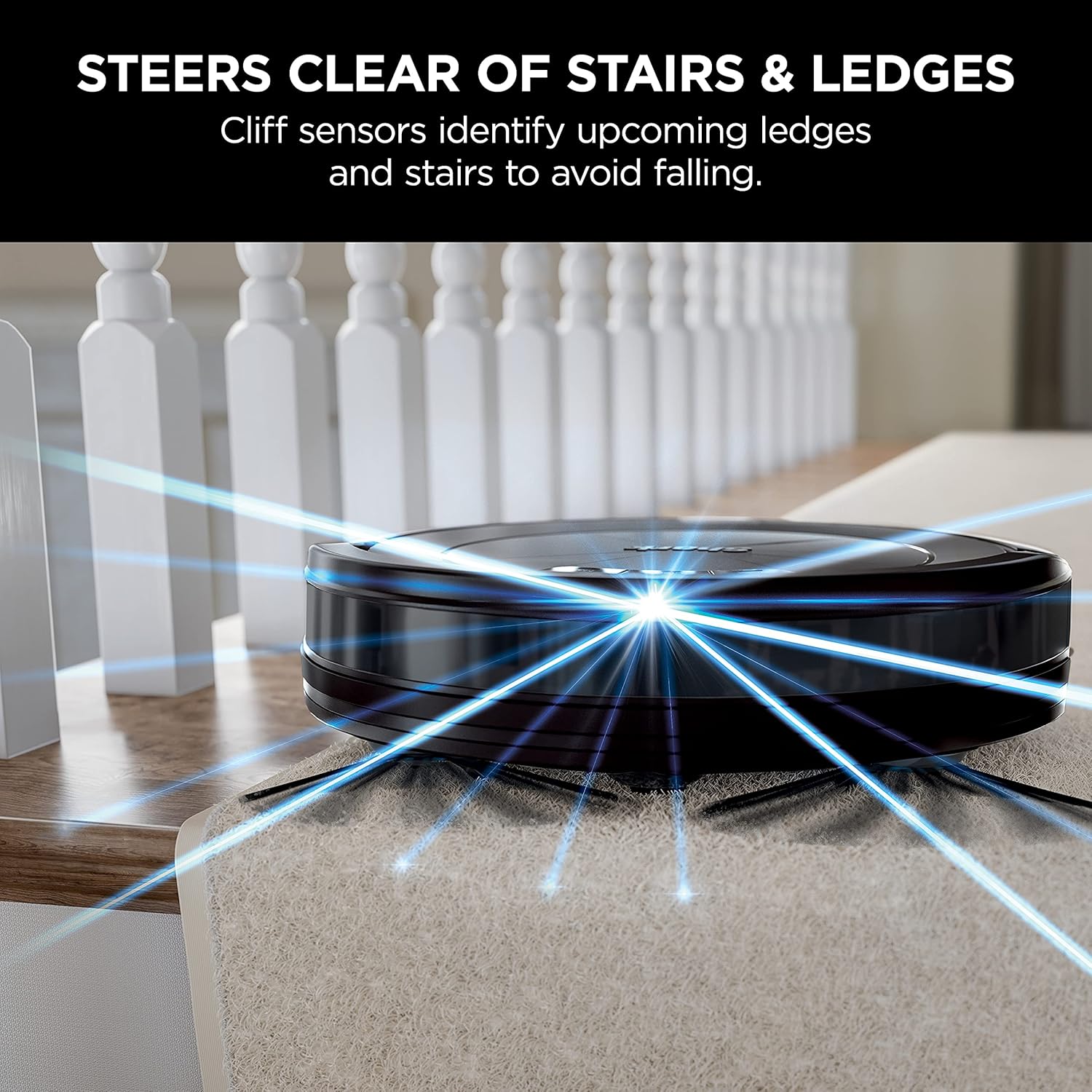 Refurbished Shark RV754CA ION Robot Vacuum Multi Surface Cleaning - Black
