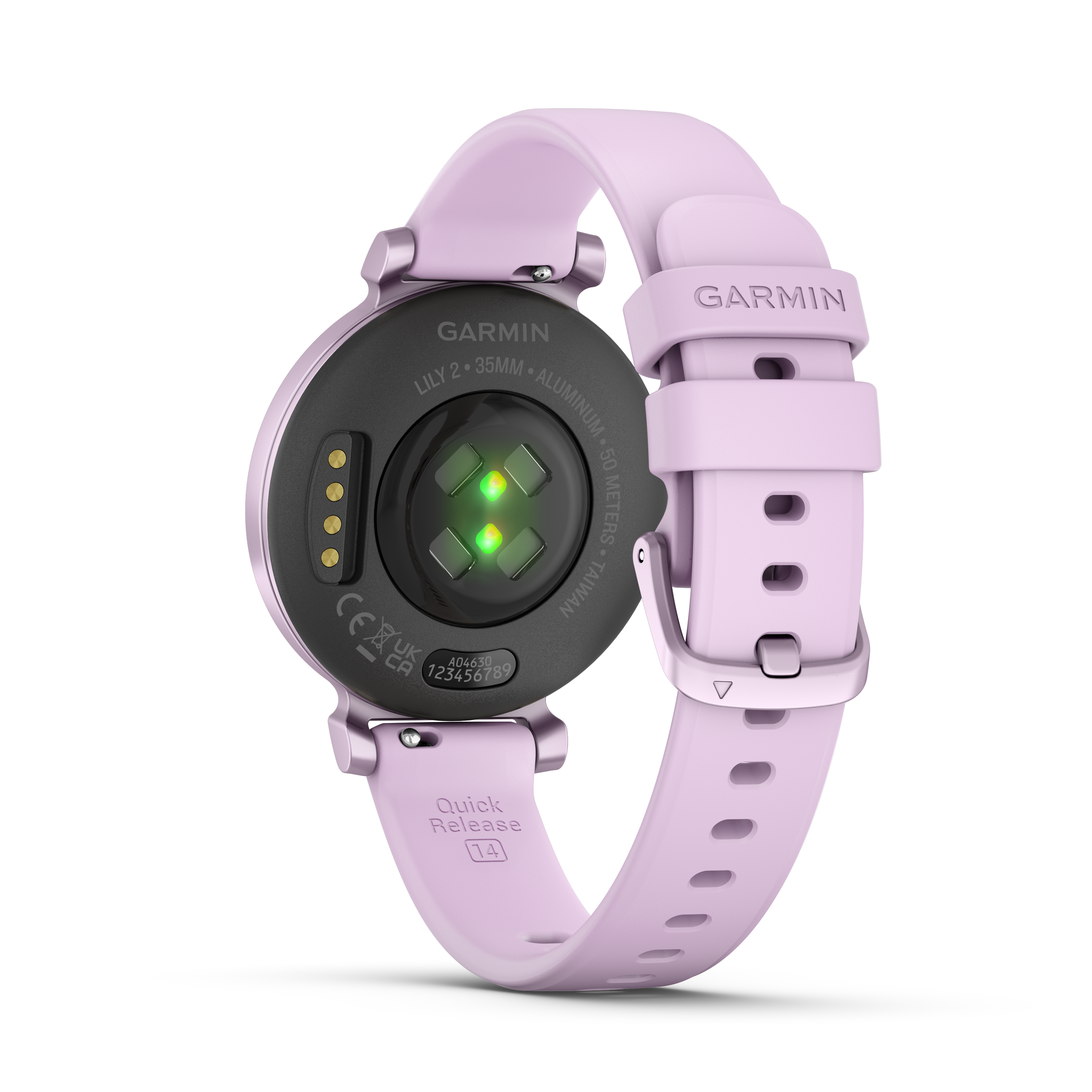 Garmin Lily Smartwatch avec bracelet en silicone - Lilas