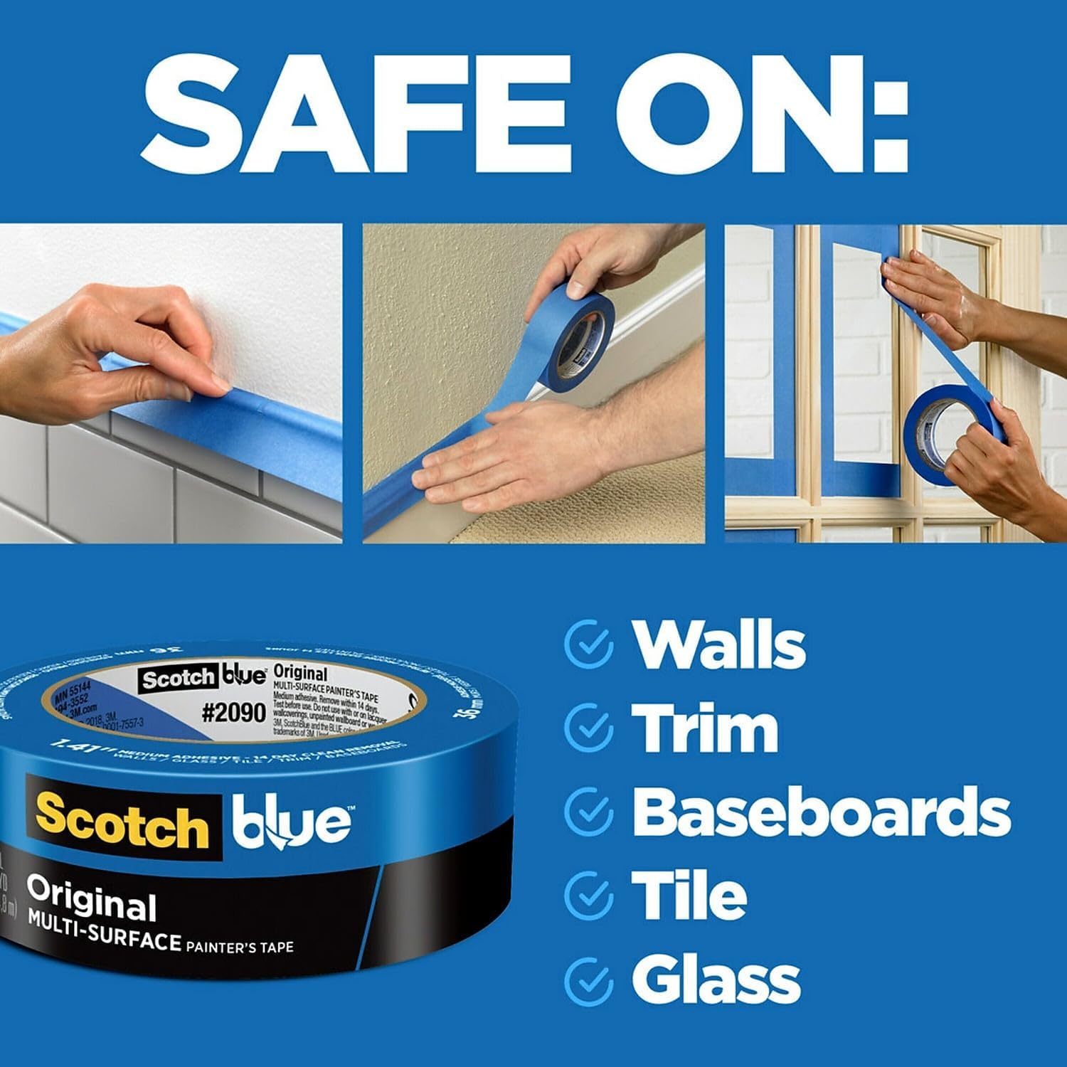 ScotchBlue Multi-Surface Painter Tape 24 mm - 6 Rolls
