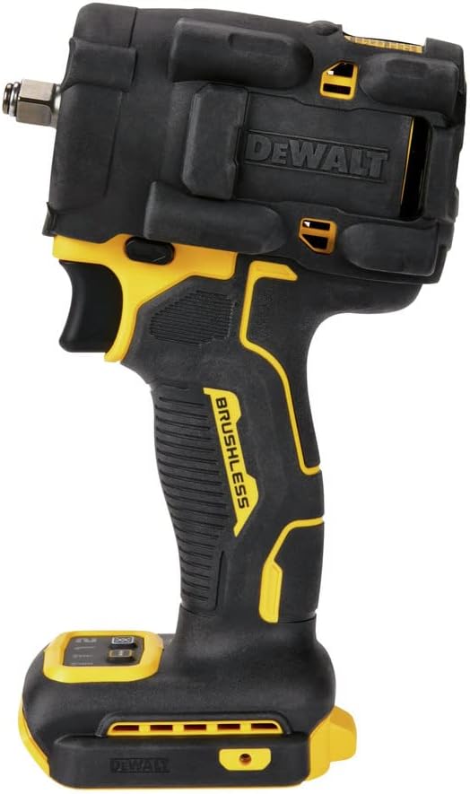 Dewalt Atomic 20V MAX Brushless Lithium-Ion 3/8 in. Cordless Impact Wrench with Hog Ring Anvil- Tool Only