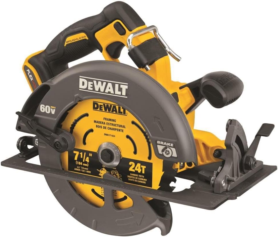 Dewalt 60V Max Flexvolt 7-1/4" Scie circulaire - Outil seulement