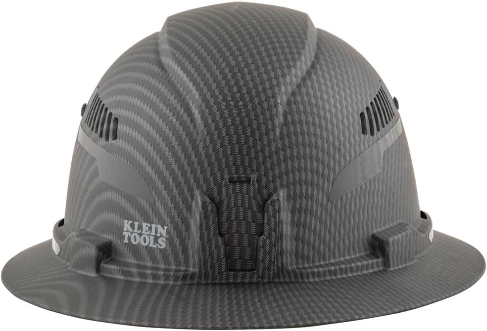 Casque de sécurité Klein Tools de classe C avec bandeau de transpiration rembourré et lampe rechargeable