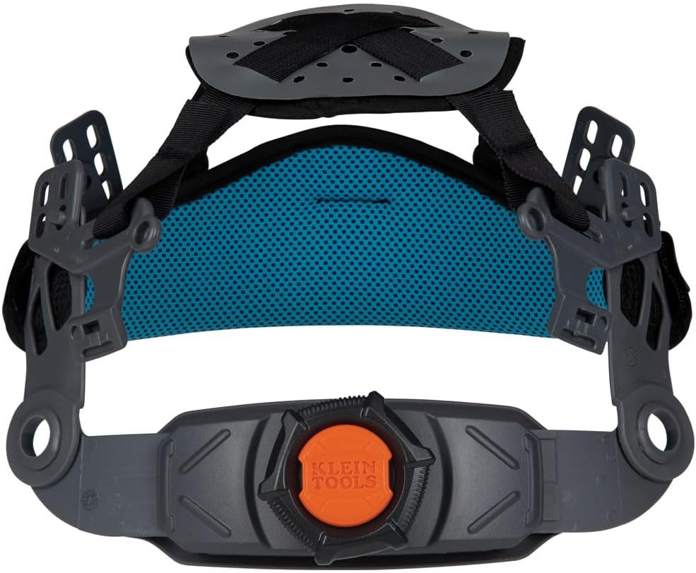 Casque de sécurité Klein Tools de classe C avec bandeau de transpiration rembourré et lampe rechargeable