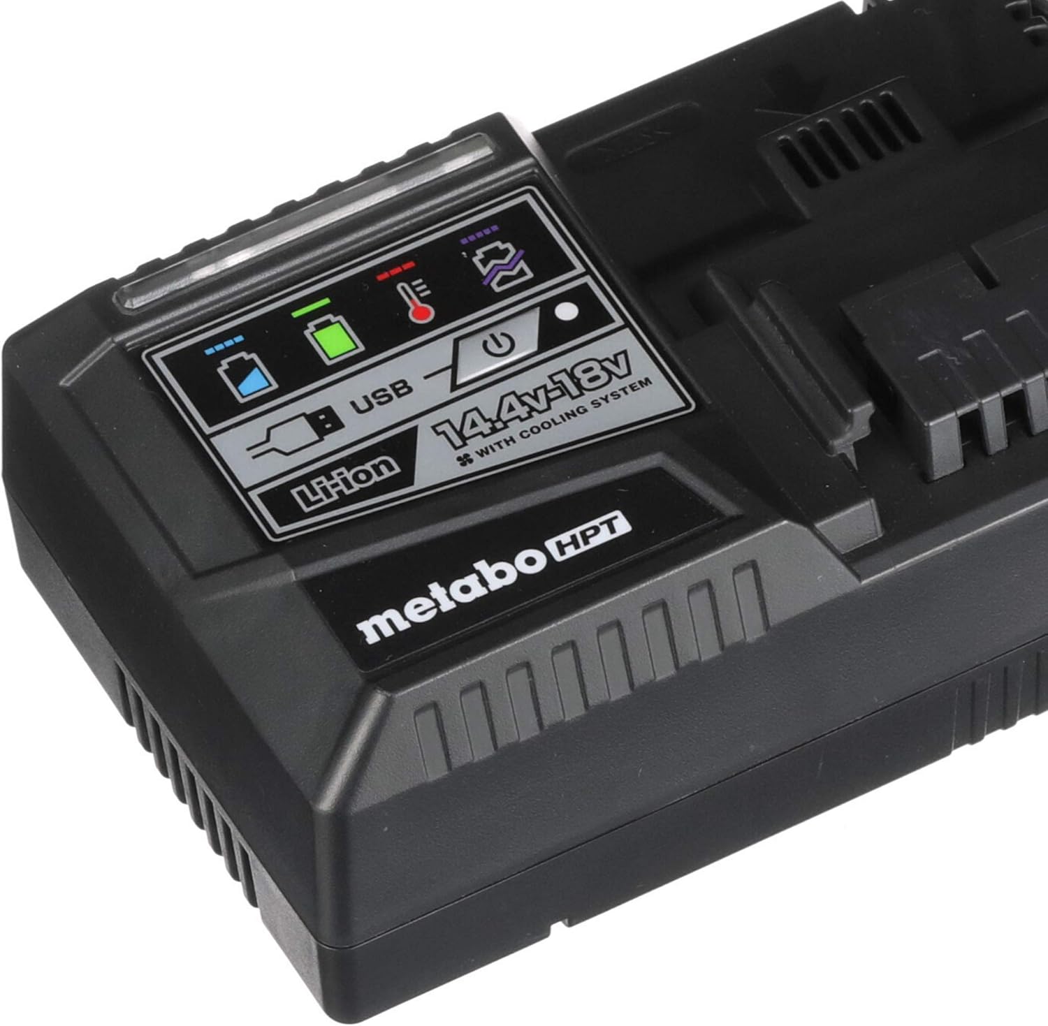 Metabo UC18YSL3M 18V HPT Chargeur de batterie rapide avec port USB