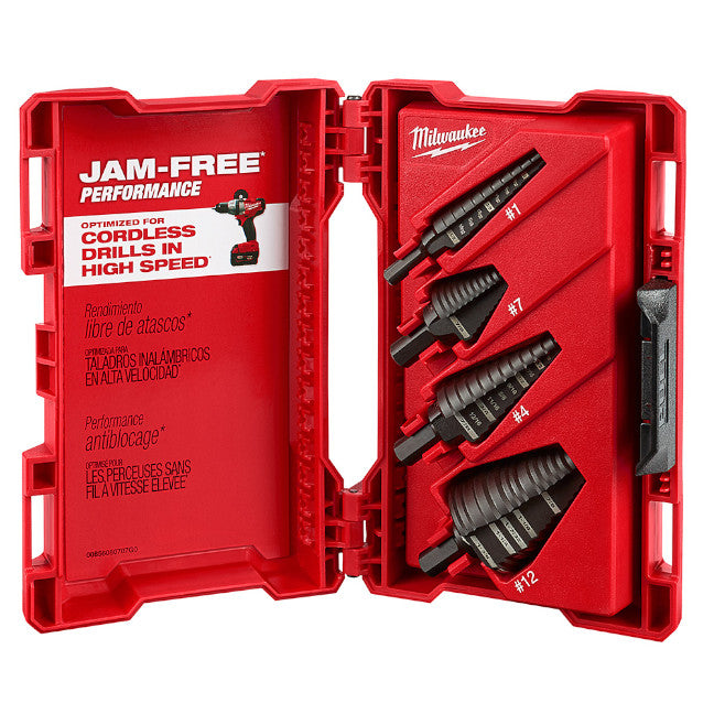 Milwaukee Step Drill Bit Set - 4 PC