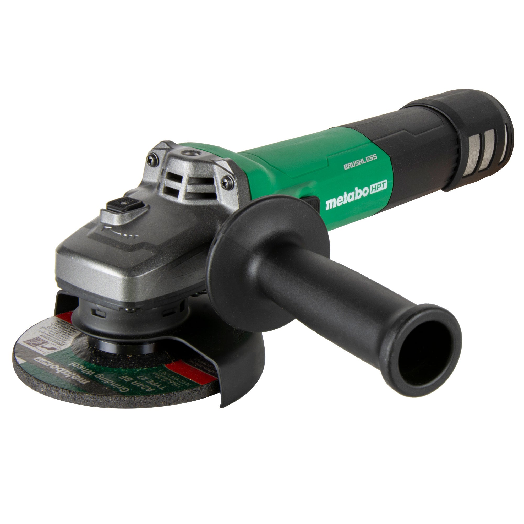 Metabo G12VE2 HPT 4 1/2" 12 Amp Angle Grinder with 3 Position Side Handle