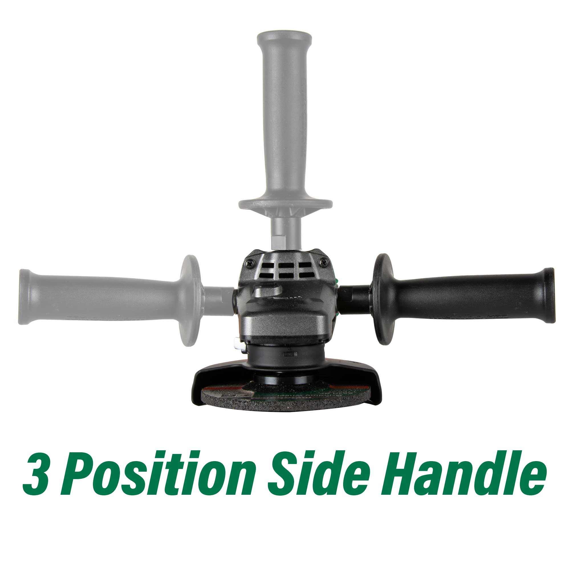 Metabo G12VE2 HPT 4 1/2" 12 Amp Angle Grinder with 3 Position Side Handle