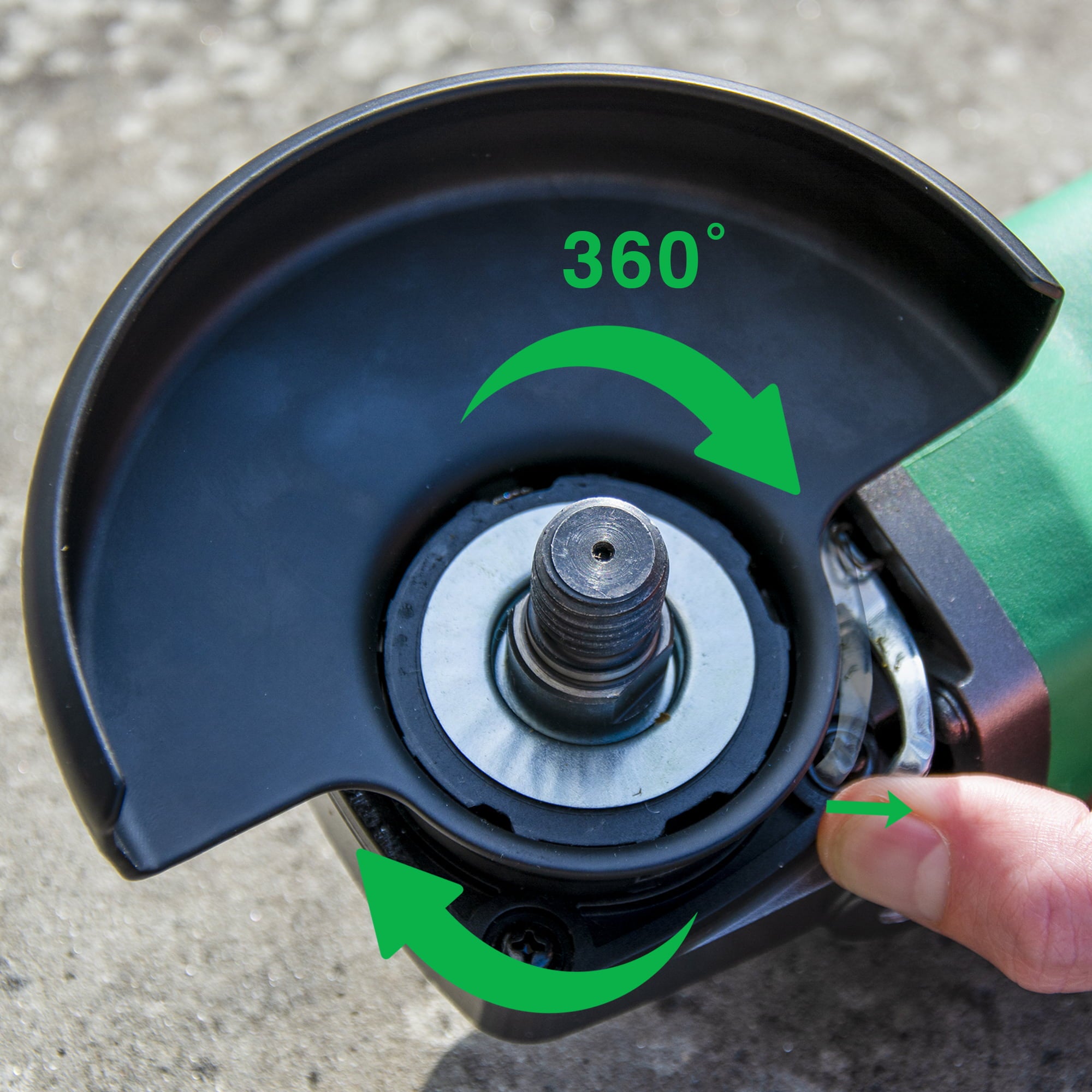 Metabo G12VE2 HPT 4 1/2" 12 Amp avec poignée latérale à 3 positions