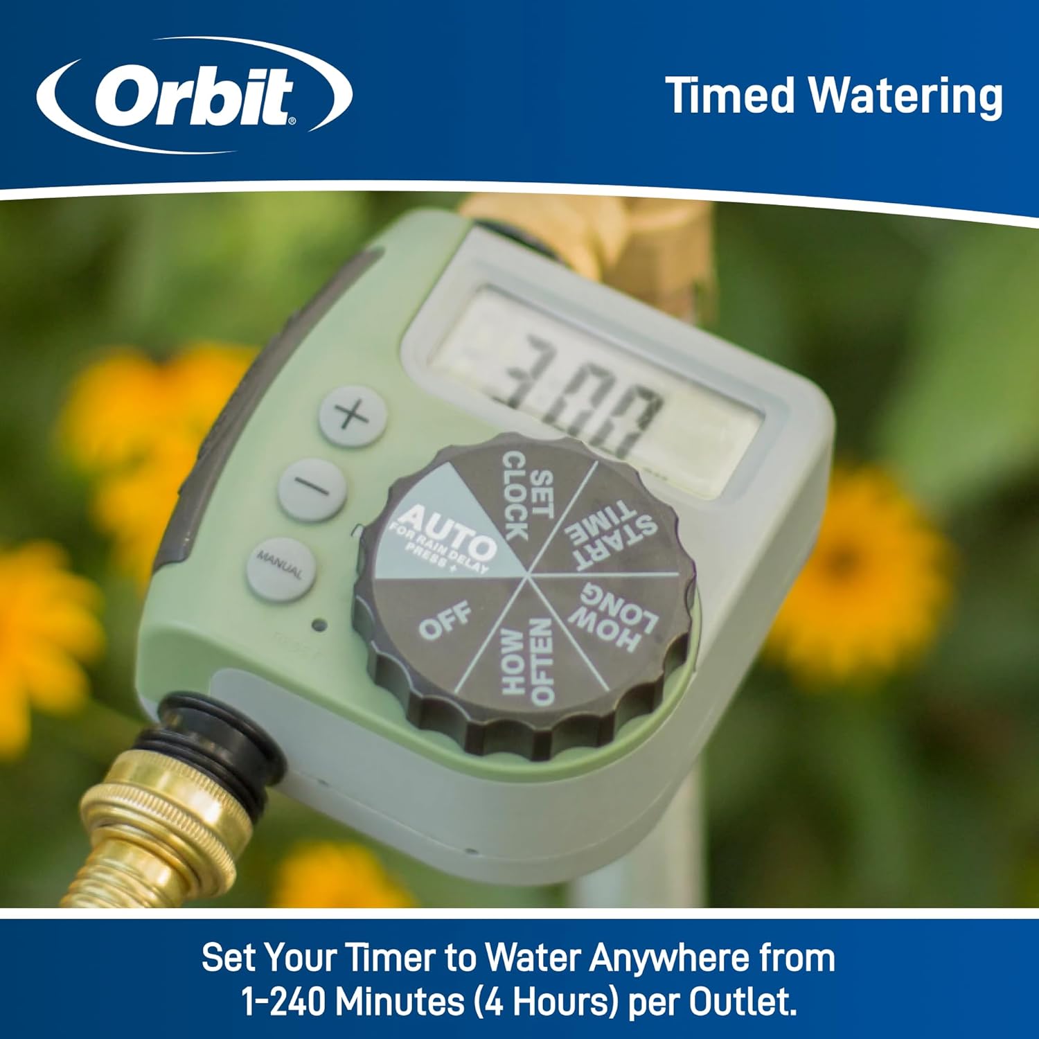 Orbit One Outlet Single Dial Hose Faucet Timer