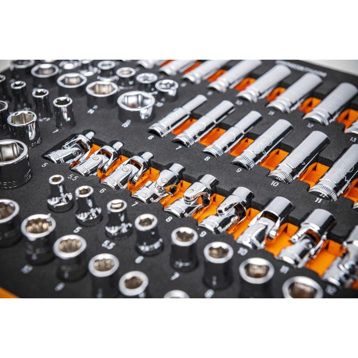 Gearwrench 1/4" Drive Master Metric Socket Set with Foam Storage Tray - 89 Piece