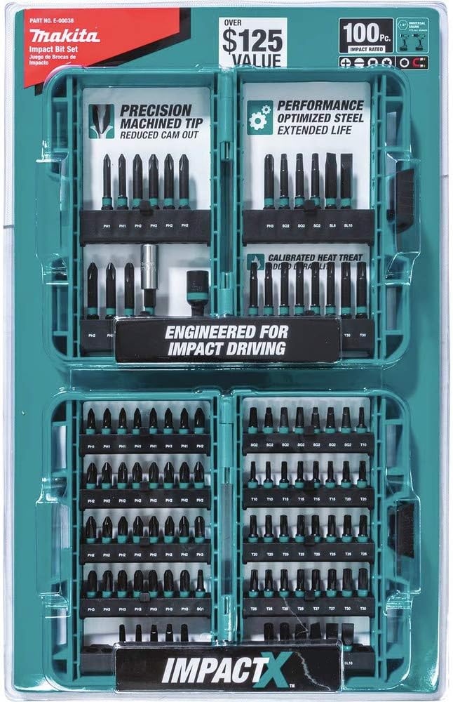 Makita Impact Driver Bit Set - 100 PC