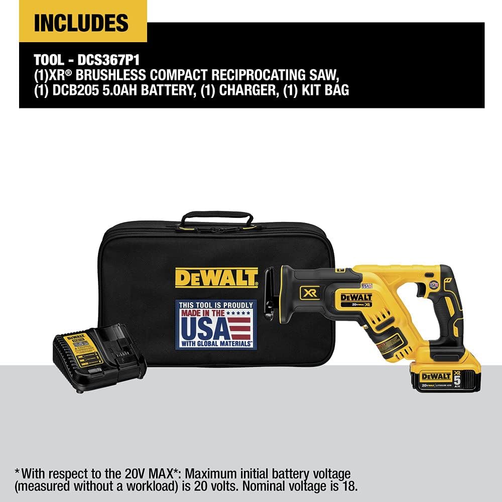 Dewalt 20V MAX XR Compact Reciprocating Saw
