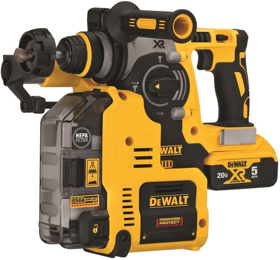 Dewalt 20V Max XR Rotary Hammer with 1" Dust Extractor