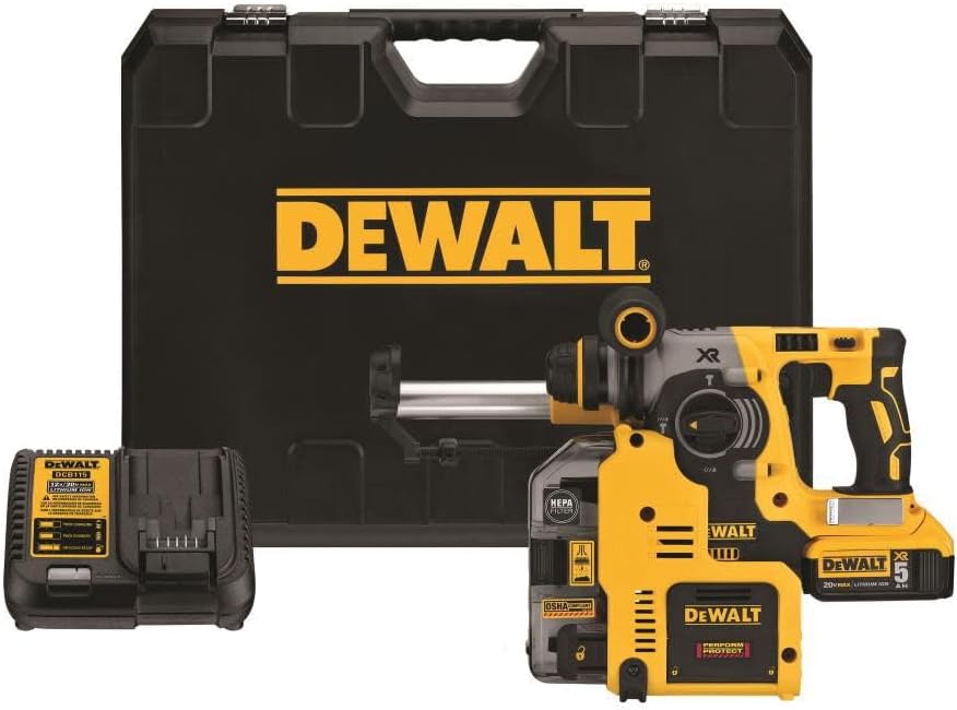 Dewalt 20V Max XR Rotary Hammer with 1" Dust Extractor