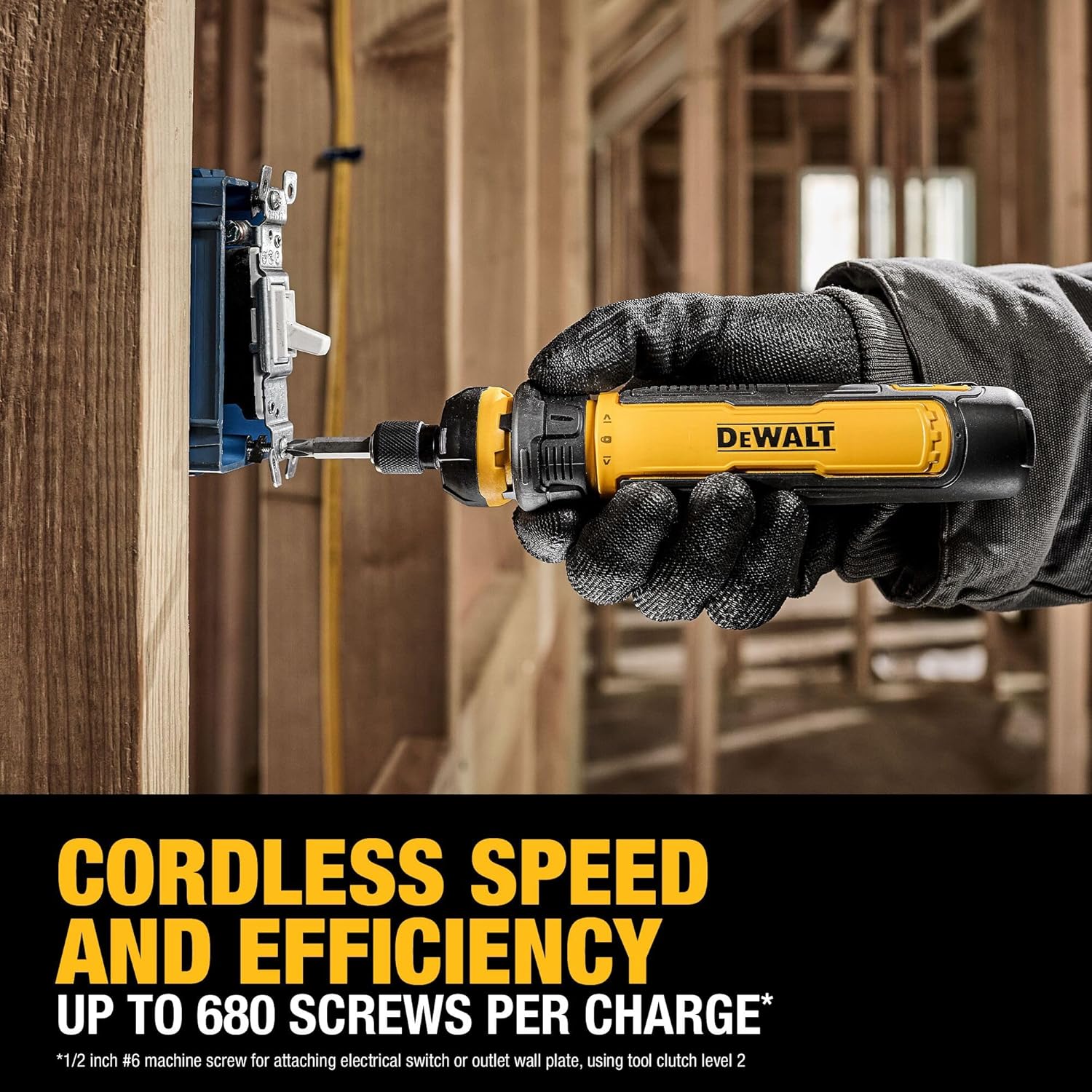 Dewalt Cordless Screwdriver with Flex Drive Control and Screwdriving Bits