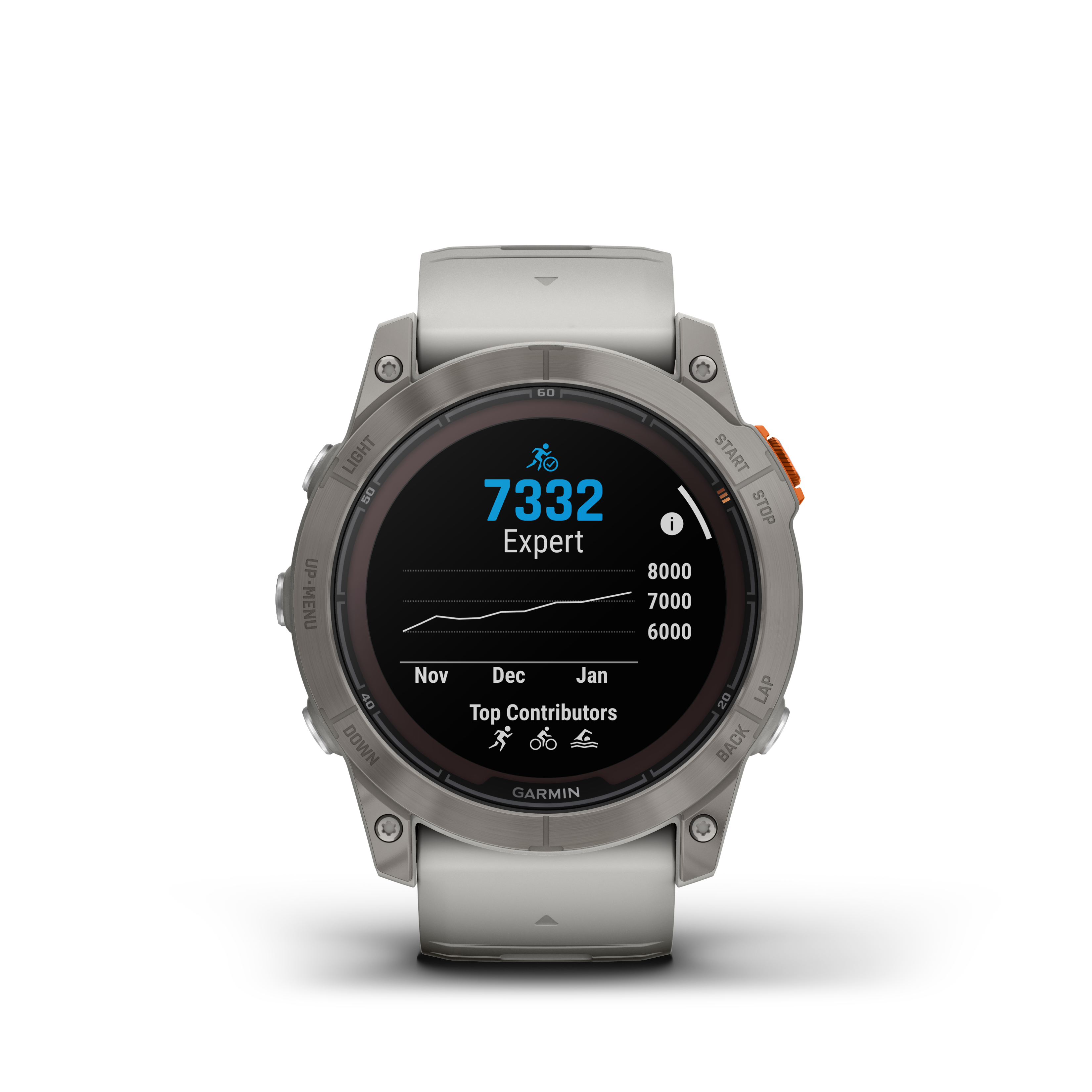 Garmin Fenix 7x Pro-Sapphire Solar GPS Smartwatch - Fog Gray
