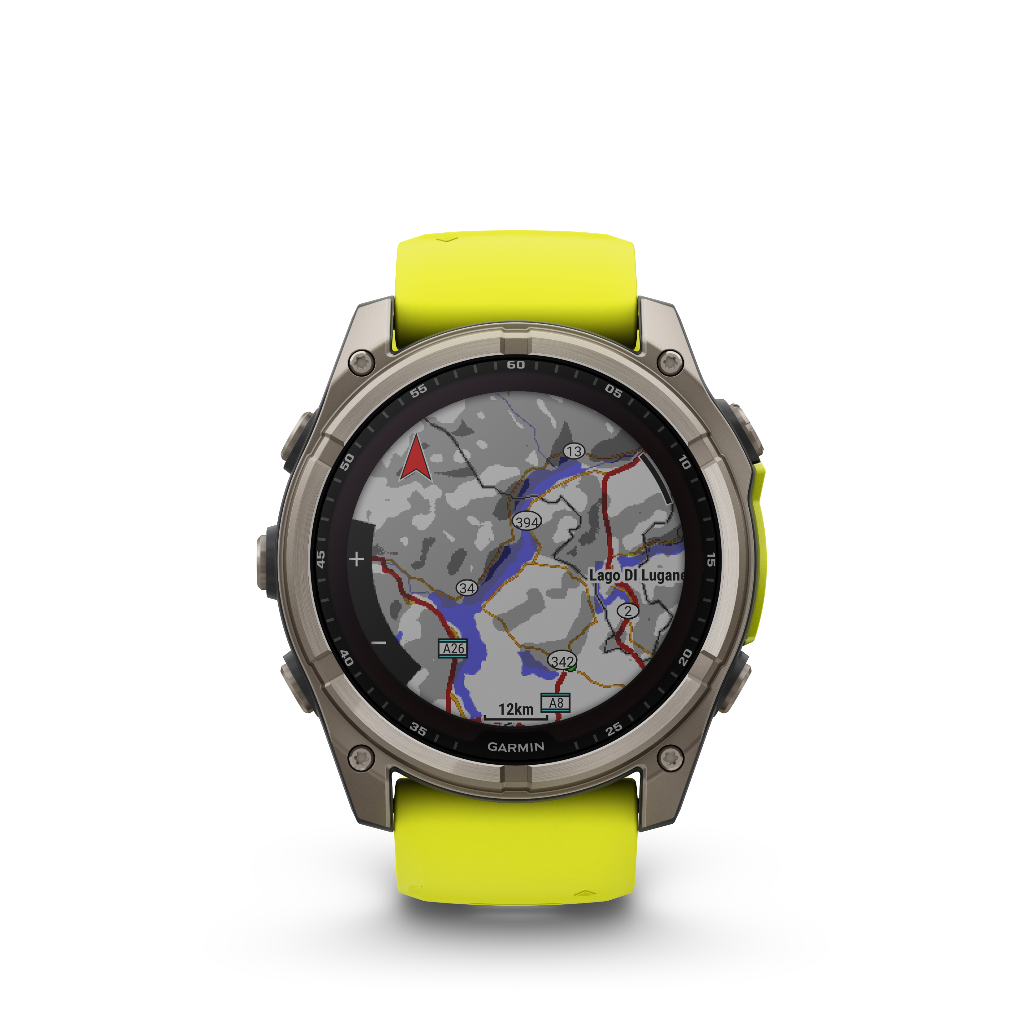 Garmin Fenix 8 51mm Solar Sapphire - Amp Yellow