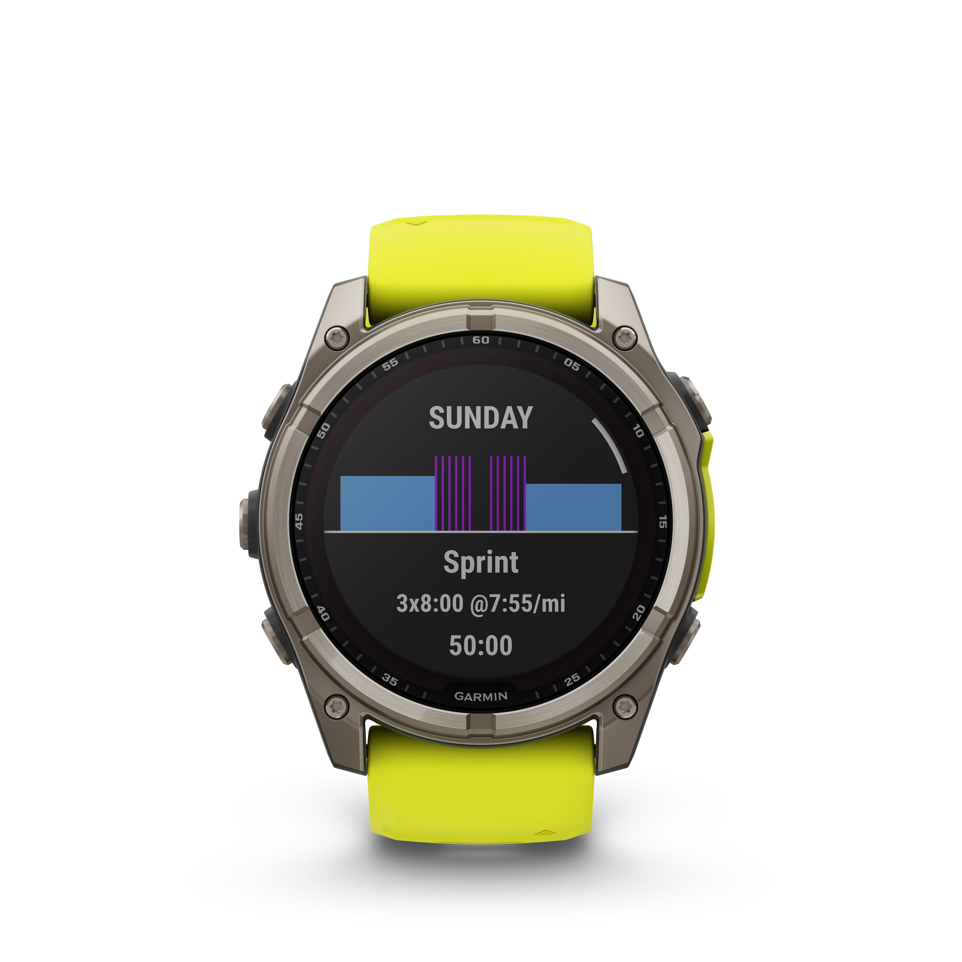 Garmin Fenix 8 51mm Solar Sapphire - Amp Yellow