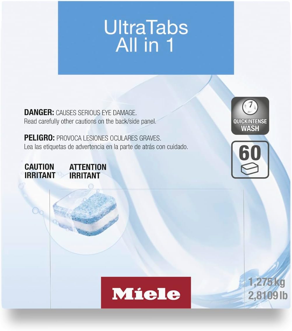 Miele Ultra Tabs Hy Clean Dishwasher Tablets - 60 Count