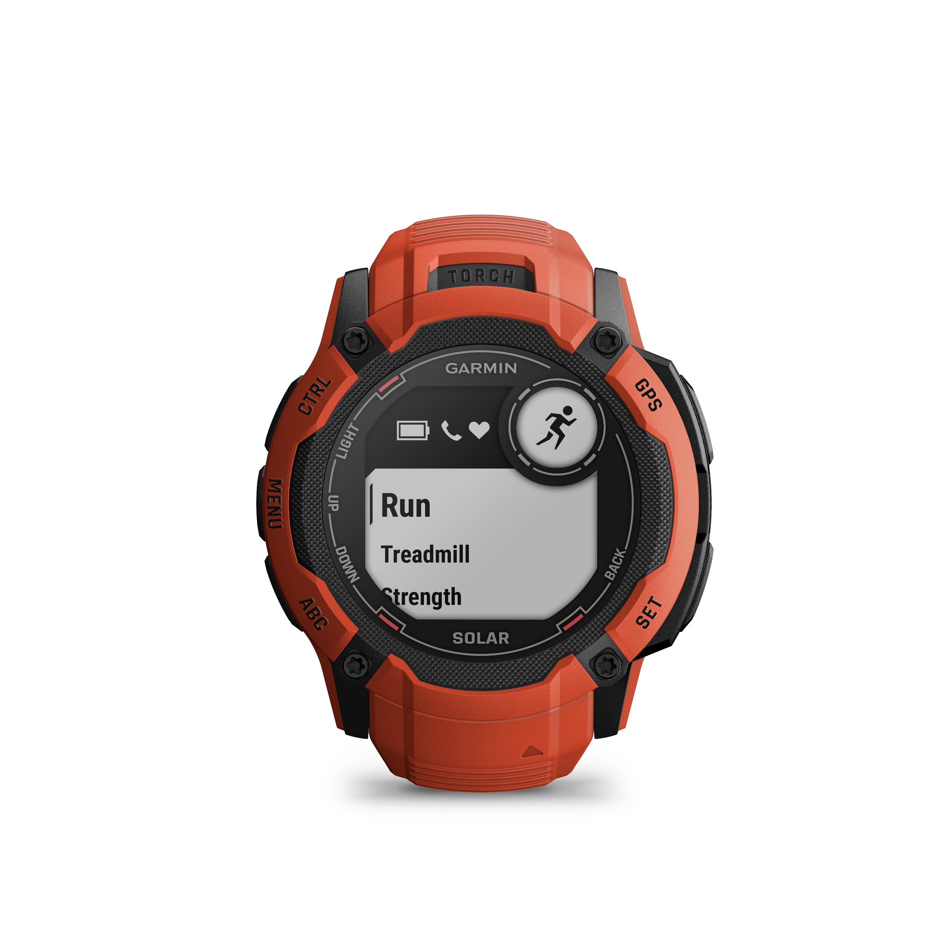 Garmin Instinct 2X Solar GPS Smartwatch - Flame Red