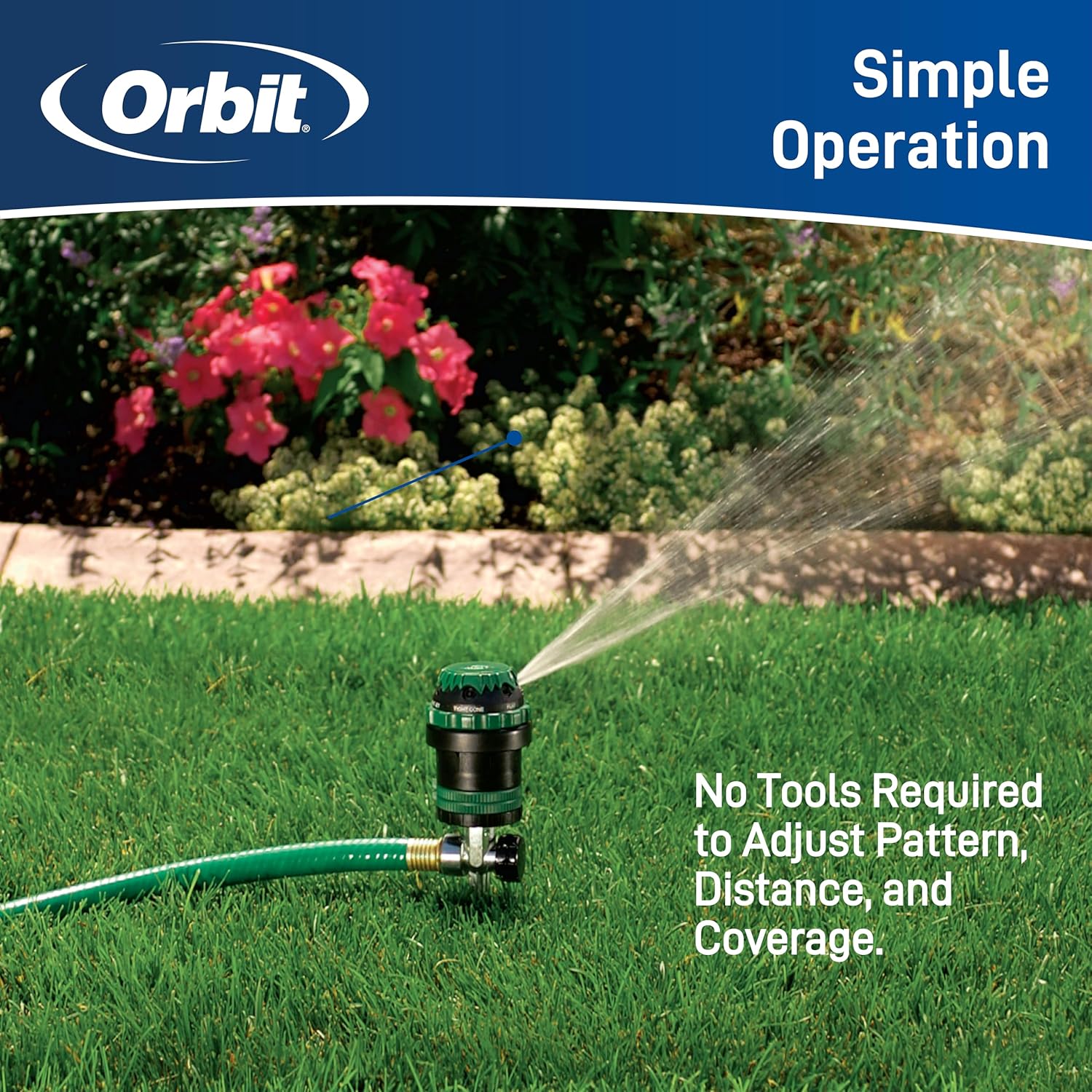 Orbit H2O - 6 Gear Drive Sprinkler - 3 Pack