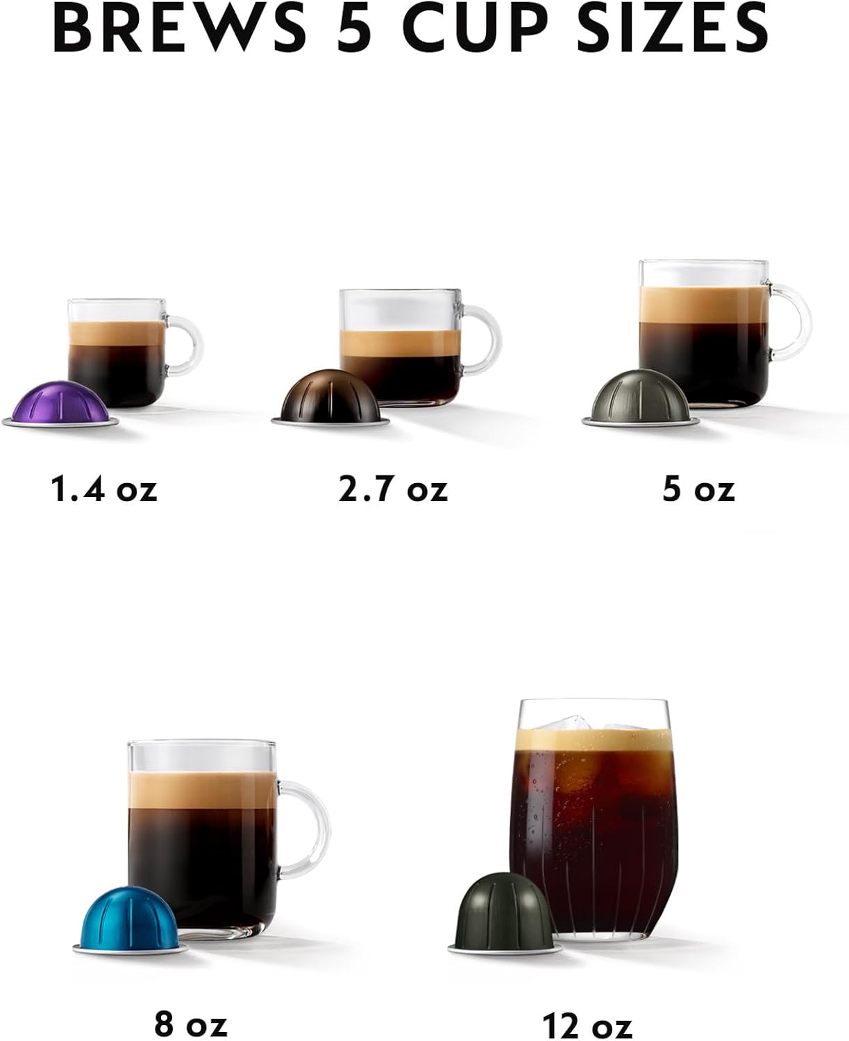 Nespresso Vertuo Pop+ Coffee and Espresso Machine by Breville - Spicy Red