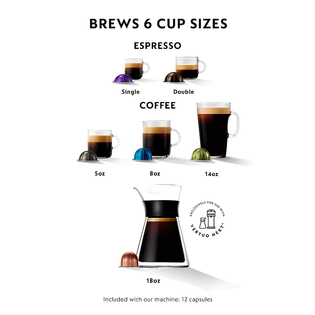 Nespresso Vertuo Next Coffee and Espresso Machine by De'Longhi - Matte Black & Rose Gold